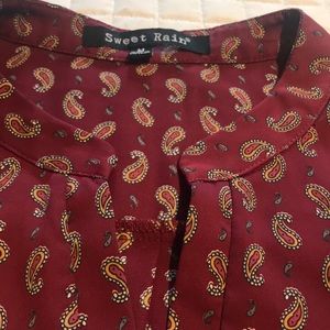 Paisley print summer top